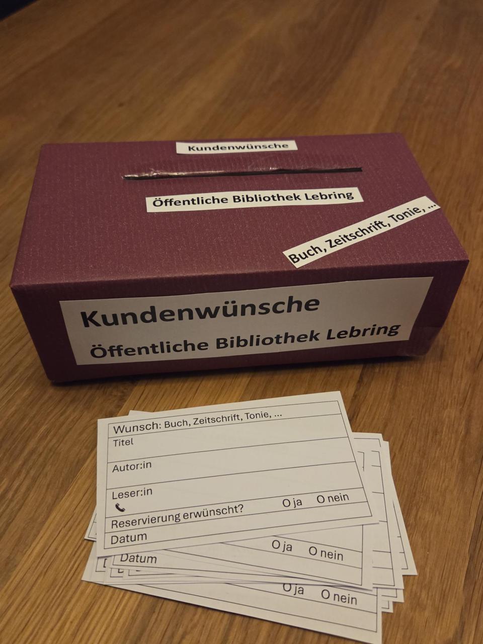 Foto Kundenwunschbox