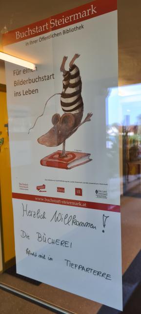 Foto Buchstart Plakat