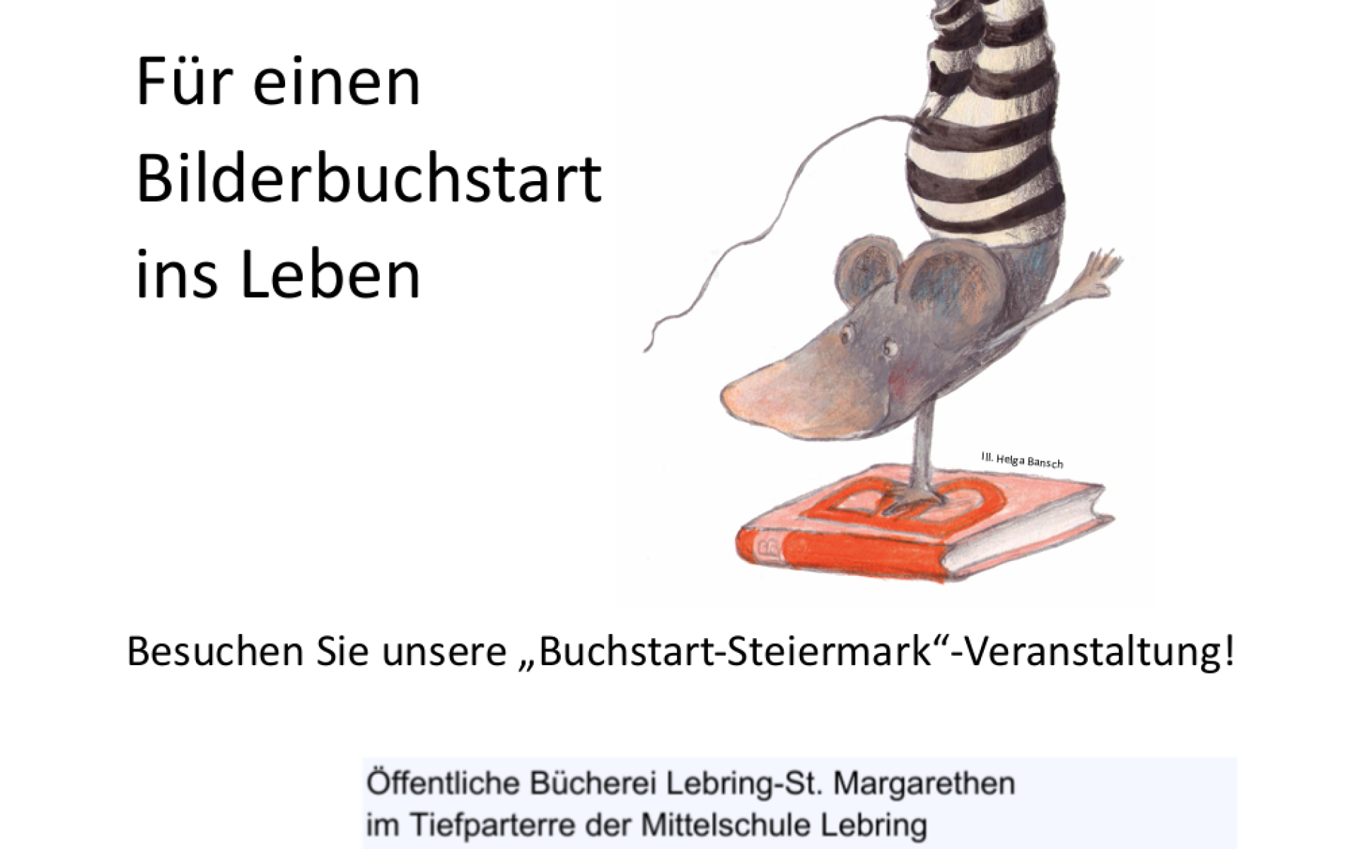 Plakat Buchstart